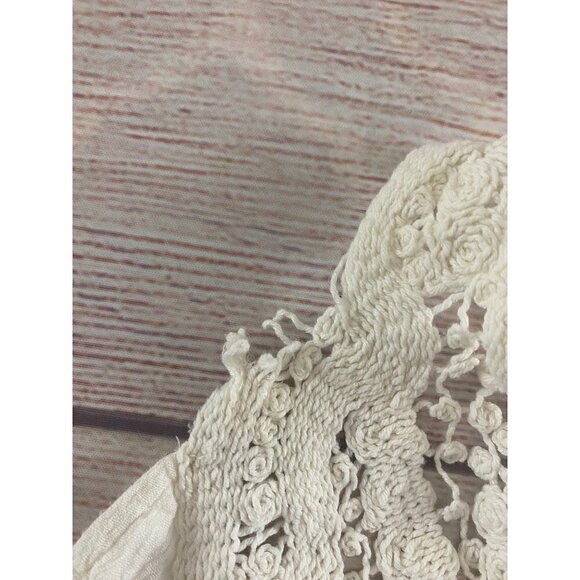 Anna Sui X O'Neill Ivory Elise Women's Crochet Tunic Dress - Medium - Picture 9 of 13